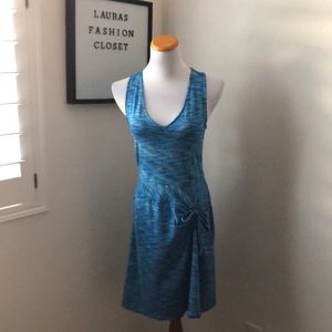 Blue soft sleeveless dress small